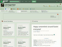 Tablet Screenshot of anti-dragonhater.deviantart.com