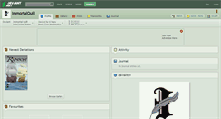 Desktop Screenshot of immortalquill.deviantart.com