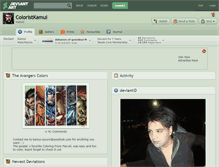 Tablet Screenshot of coloristkamui.deviantart.com