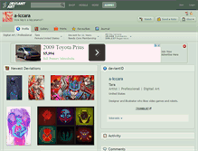 Tablet Screenshot of a-iccara.deviantart.com