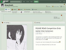 Tablet Screenshot of binarydeath.deviantart.com