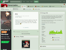 Tablet Screenshot of damermaids.deviantart.com