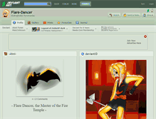 Tablet Screenshot of flare-dancer.deviantart.com