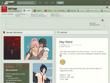 Tablet Screenshot of datvege.deviantart.com