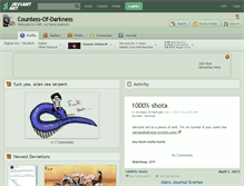 Tablet Screenshot of countess-of-darkness.deviantart.com
