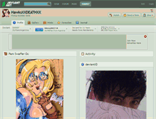 Tablet Screenshot of hawksxxdeathxx.deviantart.com