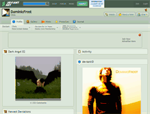 Tablet Screenshot of dominicfrost.deviantart.com