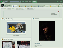 Tablet Screenshot of cormoran.deviantart.com