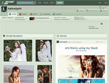 Tablet Screenshot of kahinaspirit.deviantart.com