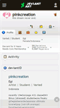 Mobile Screenshot of pinkcreation.deviantart.com