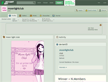 Tablet Screenshot of moonlightclub.deviantart.com