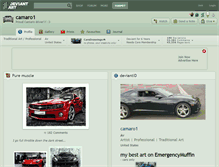 Tablet Screenshot of camaro1.deviantart.com