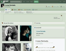 Tablet Screenshot of i-love-portraits.deviantart.com