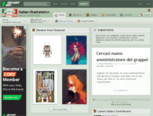 Tablet Screenshot of italian-illustrators.deviantart.com