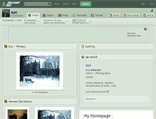 Tablet Screenshot of eyn.deviantart.com