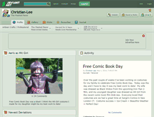 Tablet Screenshot of christian-lee.deviantart.com