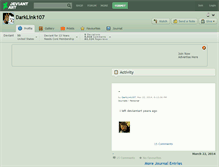 Tablet Screenshot of darklink107.deviantart.com