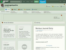 Tablet Screenshot of anaplangedupatine.deviantart.com