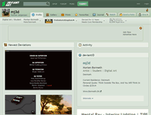 Tablet Screenshot of mj3d.deviantart.com