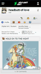 Mobile Screenshot of headbutt-of-love.deviantart.com