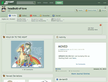 Tablet Screenshot of headbutt-of-love.deviantart.com