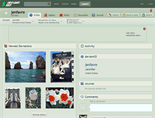 Tablet Screenshot of jenfavre.deviantart.com