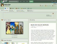 Tablet Screenshot of naria-chan.deviantart.com