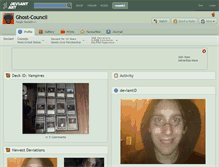 Tablet Screenshot of ghost-council.deviantart.com