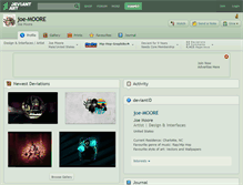 Tablet Screenshot of joe-moore.deviantart.com