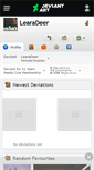 Mobile Screenshot of learadeer.deviantart.com