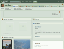 Tablet Screenshot of learadeer.deviantart.com