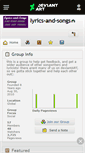 Mobile Screenshot of lyrics-and-songs.deviantart.com