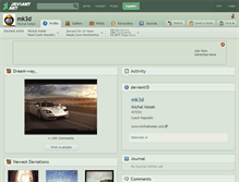 Tablet Screenshot of mk3d.deviantart.com