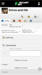 Mobile Screenshot of knives-and-silk.deviantart.com