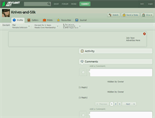 Tablet Screenshot of knives-and-silk.deviantart.com
