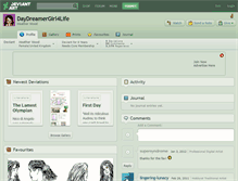 Tablet Screenshot of daydreamergirl4life.deviantart.com