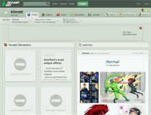 Tablet Screenshot of klimstit.deviantart.com