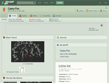 Tablet Screenshot of casey-fox.deviantart.com