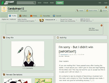 Tablet Screenshot of candydrops12.deviantart.com