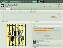 Tablet Screenshot of burnchocolateforfree.deviantart.com