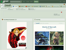 Tablet Screenshot of cacauar.deviantart.com