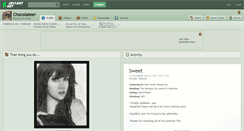 Desktop Screenshot of chocolateer.deviantart.com