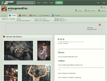 Tablet Screenshot of amburgerandfries.deviantart.com