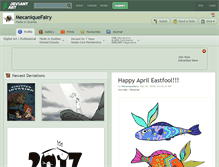 Tablet Screenshot of mecaniquefairy.deviantart.com