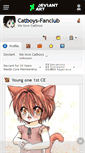 Mobile Screenshot of catboys-fanclub.deviantart.com