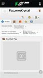 Mobile Screenshot of foxloveskrystal.deviantart.com
