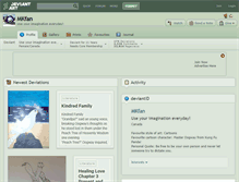 Tablet Screenshot of mkfan.deviantart.com