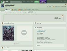 Tablet Screenshot of mindrapeart.deviantart.com