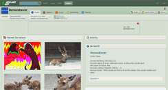 Desktop Screenshot of demondrawer.deviantart.com