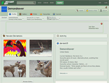 Tablet Screenshot of demondrawer.deviantart.com